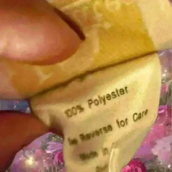 Y2K 90s Sand Blue Floral Satin Midi Slip Dress By LA Intimates - Picture 8 of 9